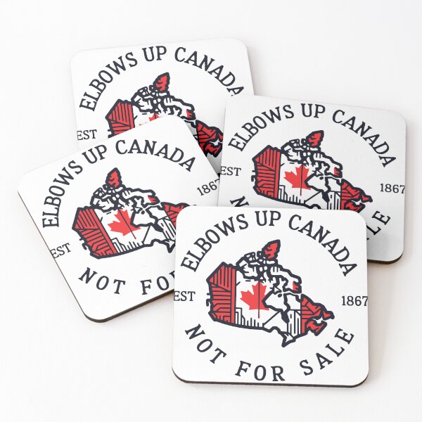 Item preview, Elbows Up Canada Not For Sale Patriotic Maple Leaf Map designed and sold by drchzak.