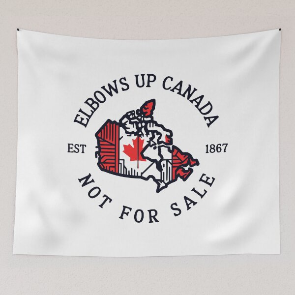 Item preview, Elbows Up Canada Not For Sale Patriotic Maple Leaf Map designed and sold by drchzak.