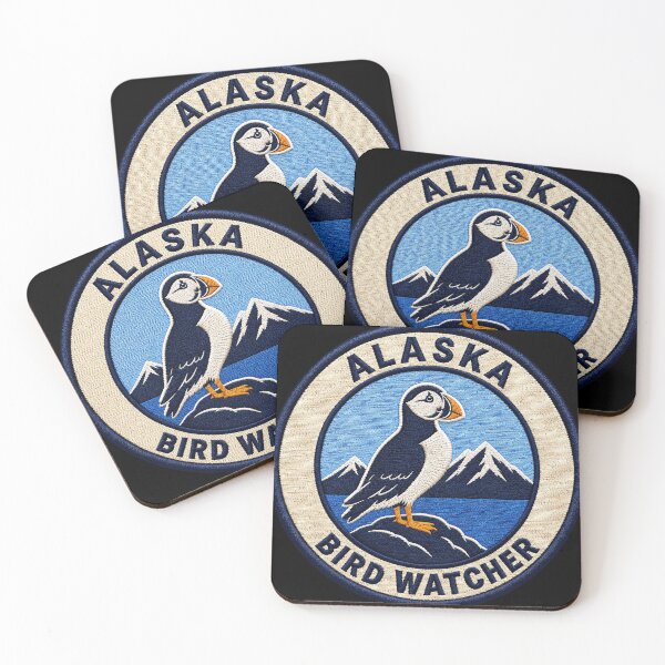 Item preview, Alaska Bird Watcher – Horned Puffin Coastal Patch designed and sold by The-Drip-Studio.