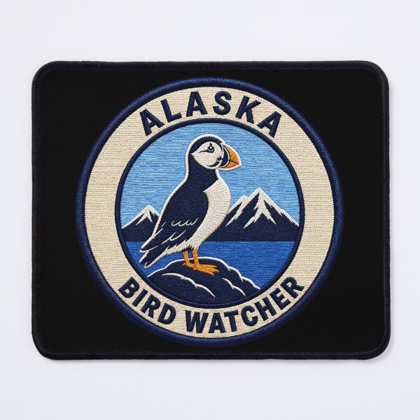 Item preview, Alaska Bird Watcher – Horned Puffin Coastal Patch designed and sold by The-Drip-Studio.