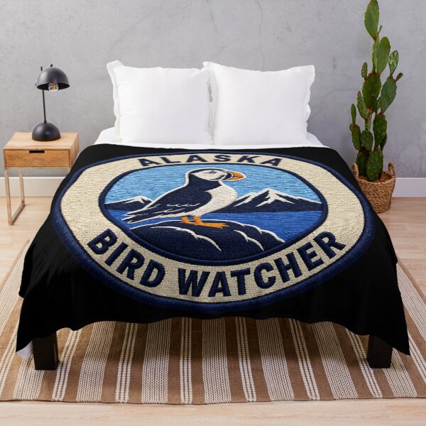 Item preview, Alaska Bird Watcher – Horned Puffin Coastal Patch designed and sold by The-Drip-Studio.