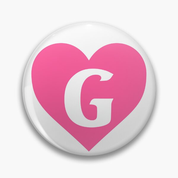 Item preview, Alphabet Letter G Pink Heart designed and sold by Jeallan Designs.