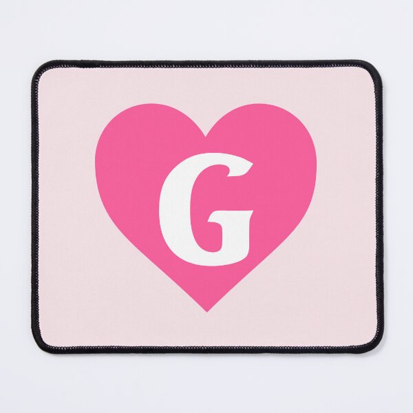 Item preview, Alphabet Letter G Pink Heart designed and sold by Jeallan Designs.