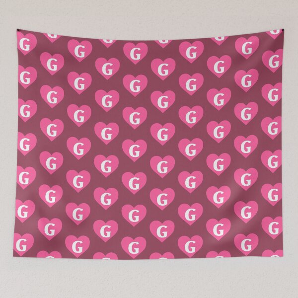 Item preview, Alphabet Letter G Pink Heart designed and sold by Jeallan Designs.