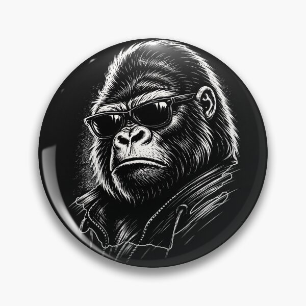 Item preview, Funny Gorilla Wearing sunglasses  with attitude designed and sold by erozzz.