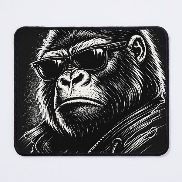 Item preview, Funny Gorilla Wearing sunglasses with attitude designed and sold by erozzz.