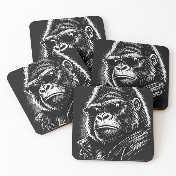 Item preview, Funny Gorilla Wearing sunglasses  with attitude designed and sold by erozzz.