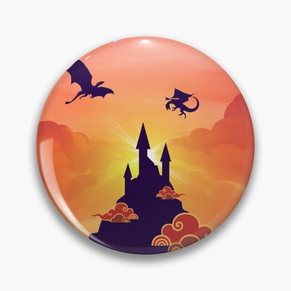 Item preview, Magical Kingdom Fantasy Sunset Castle Art designed and sold by BlueTideGallery.