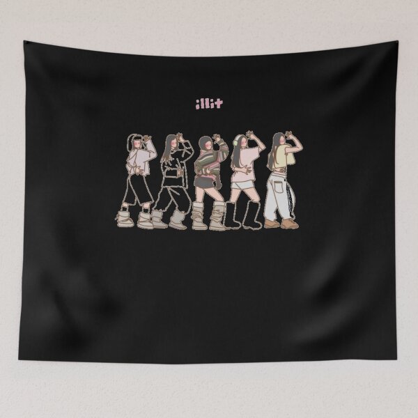 Item preview, ILLIT KPOP ART designed and sold by thompsomechan.