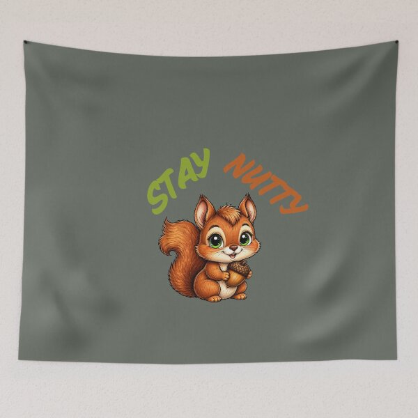 Item preview, Stay Nutty – Cute Squirrel with Acorn designed and sold by Aimetoi.