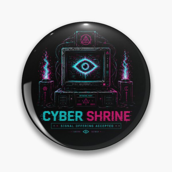 Item preview, Cyber Shrine – Signal Offering Accepted designed and sold by JupiterGlitchEmpire.