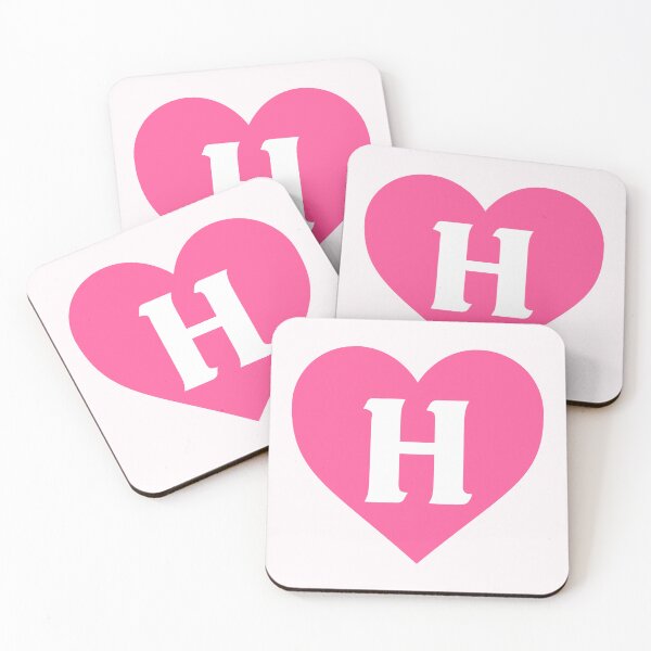 Item preview, Alphabet Letter H Pink Heart designed and sold by Jeallan Designs.