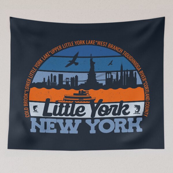 Item preview, Little York New York Sunset Retro Vintage Local Pride Logo designed and sold by CRHPOD20.