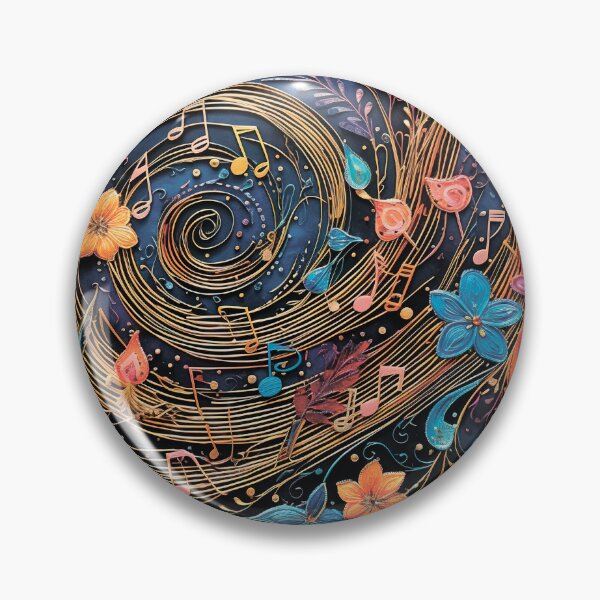 Item preview, Musical pattern. Musical notes and flowers. designed and sold by MagelliShop.