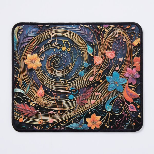 Item preview, Musical pattern. Musical notes and flowers. designed and sold by MagelliShop.