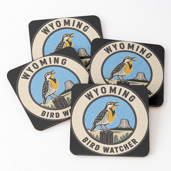 Item preview, Wyoming Bird Watcher – Western Meadowlark Patch designed and sold by The-Drip-Studio.