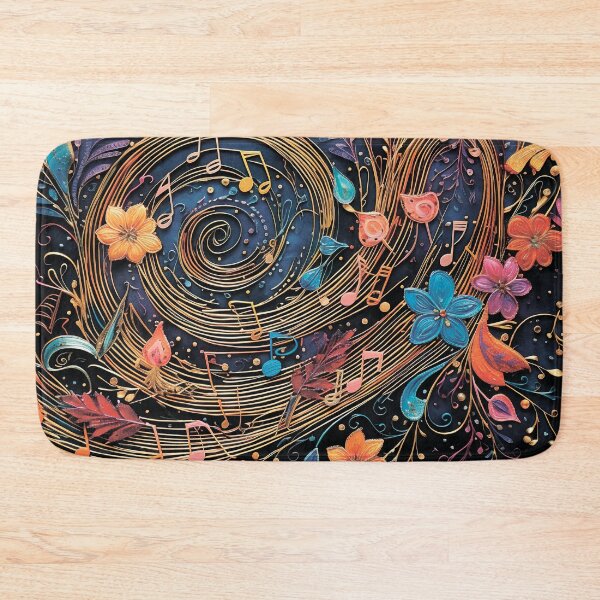 Item preview, Musical pattern. Musical notes and flowers. designed and sold by MagelliShop.