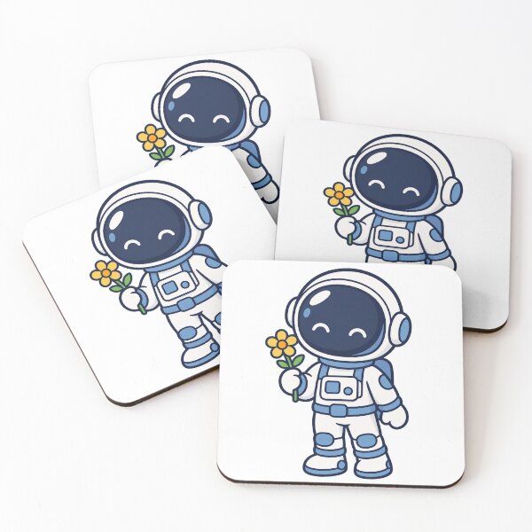 Item preview, Tiny Astronaut Holding Yellow Flower designed and sold by BuyOneFree.