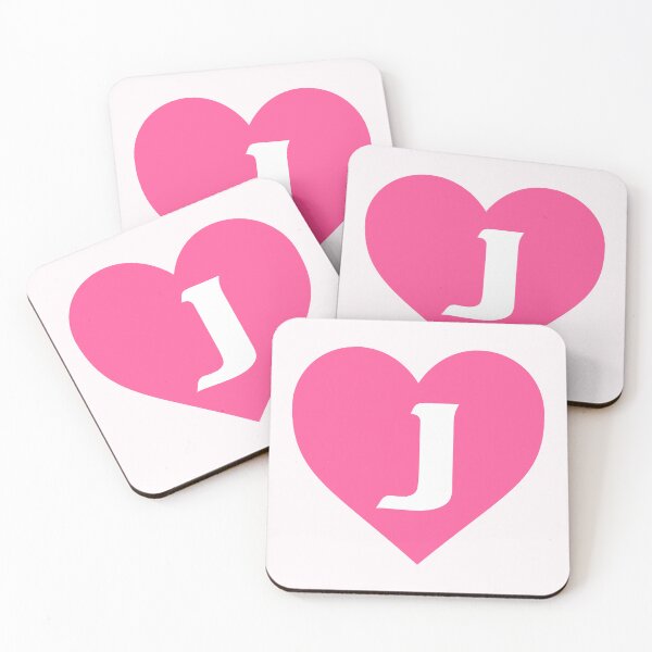 Item preview, Alphabet Letter J Pink Heart designed and sold by Jeallan Designs.