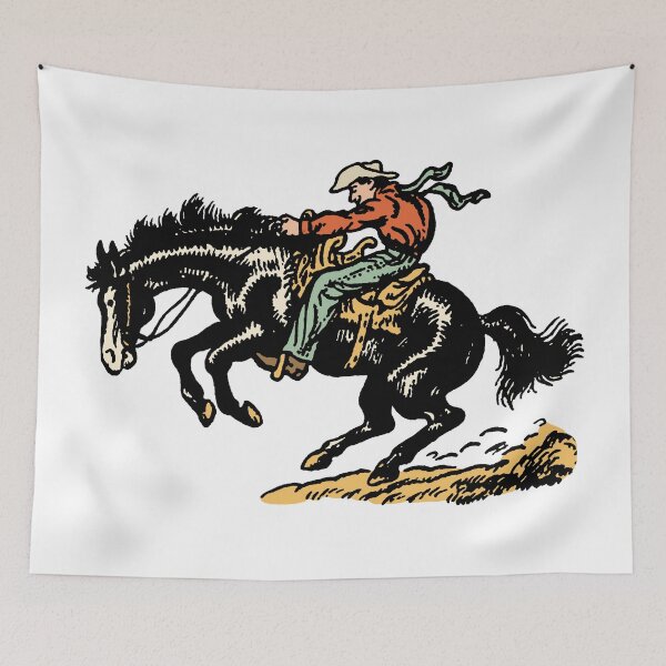Item preview, Rodeo Cowboy Bronc Rider Western Graphic designed and sold by trajeado14.