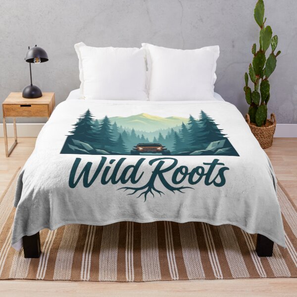 Item preview, Wild Roots Off Road Jeep Pine Forest Mountain Adventure Art designed and sold by GlowAura7.
