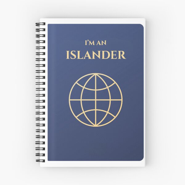 Item preview, "I'm an Islander" hand drawn passport art Come From Away designed and sold by Theatre-Kids.