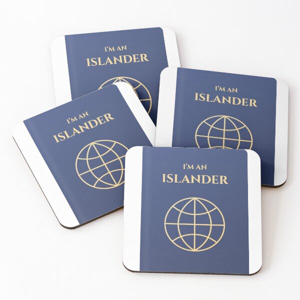Item preview, "I'm an Islander" hand drawn passport art Come From Away designed and sold by Theatre-Kids.