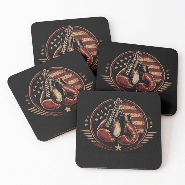 Item preview, Vintage Boxing Gloves Americana Retro Fighter Spirit designed and sold by Moizento.