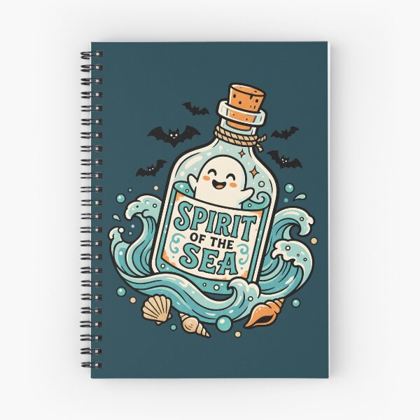 Item preview, "Spirit of the Sea" Ghost in a Bottle − Halloween Coastal Ocean Design designed and sold by Sea Gem.