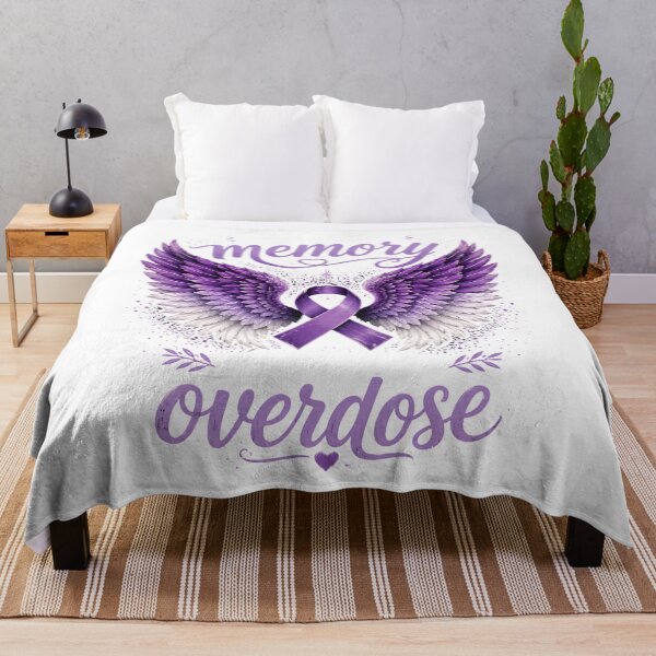 Item preview, Honor Their Memory Overdose Awareness T-Shirt, Purple Ribbon Gift, Addiction Recovery Graphic Tee, Hope & Remembrance Gift designed and sold by Velnoxar.