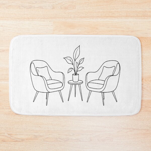 Item preview, Therapy Safe Space Minimalist Line Art designed and sold by JMDG Studio.