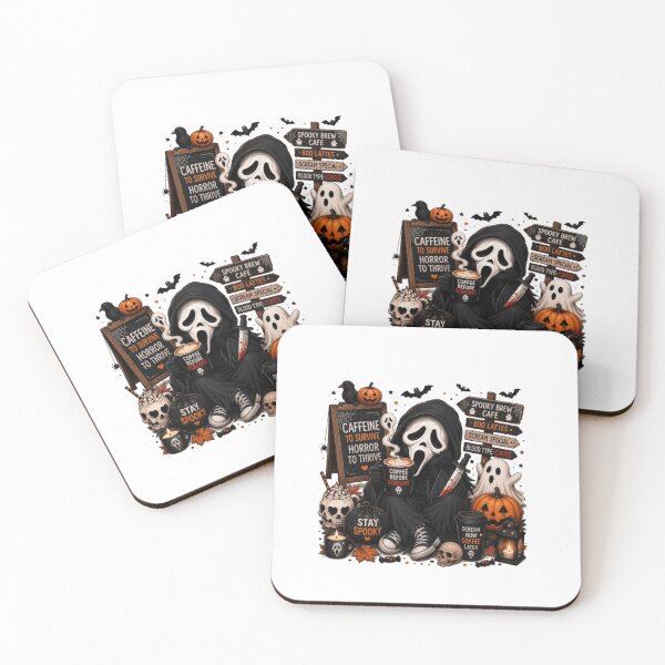 Item preview, Spooky Horror Coffee Ghostface Halloween  designed and sold by roartusa.