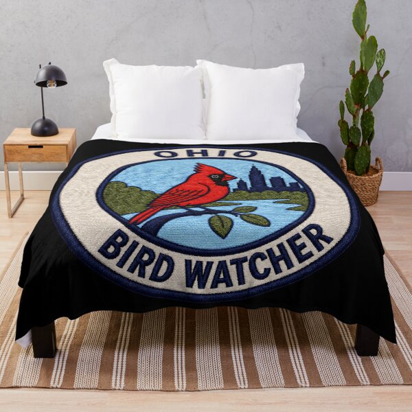 Item preview, Ohio Bird Watcher – Northern Cardinal Patch designed and sold by The-Drip-Studio.