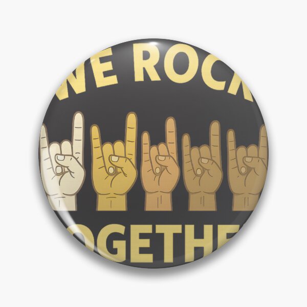 Item preview, Funny We Rock Together Hands Rock Lovers Music Gift ⭐⭐⭐⭐⭐ designed and sold by EBCdisign21.
