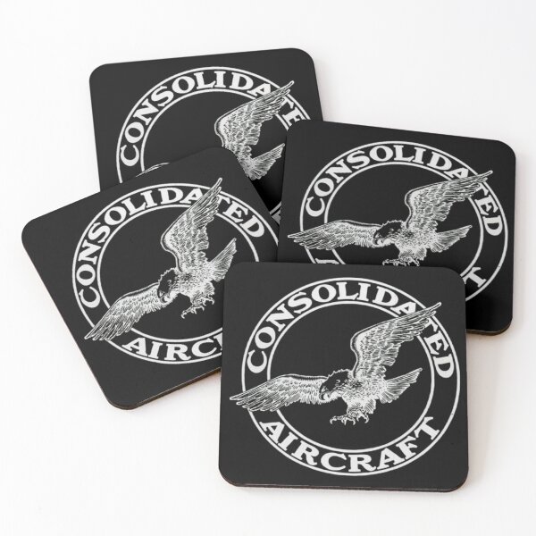 Item preview, Consolidated Aircraft logo in aviation white for pilots designed and sold by PilotandPlane.