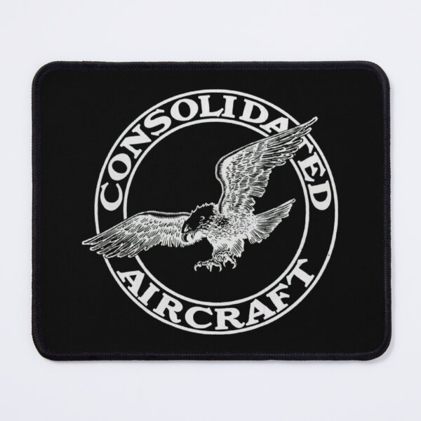 Item preview, Consolidated Aircraft logo in aviation white for pilots designed and sold by PilotandPlane.