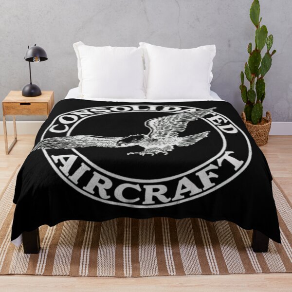Item preview, Consolidated Aircraft logo in aviation white for pilots designed and sold by PilotandPlane.