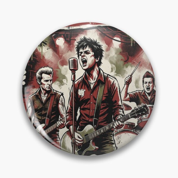 Item preview, Green Day Original Custom Vintage Music Poster Wall Art designed and sold by Cool Robot Bro..