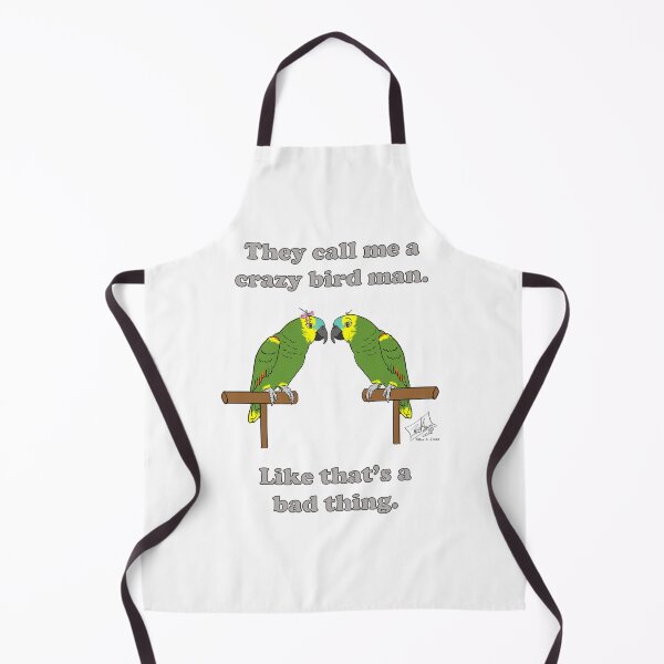 Item preview, Crazy Bird Man Blue Fronted Amazon designed and sold by Laughing Parrot Studio.