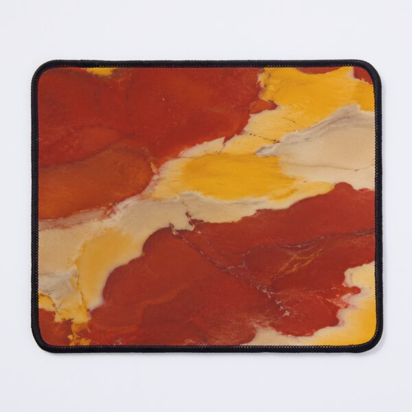 Item preview, Mookaite Jasper Gemstone Texture in Rich Red, Golden Yellow and Cream with Bold Natural Stone Pattern and Earthy Mineral Aesthetic designed and sold by SurfaceCraft Studio.