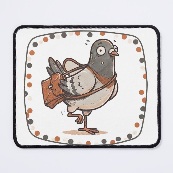 Item preview, small pigeon commuting with a briefcase designed and sold by alex889art.