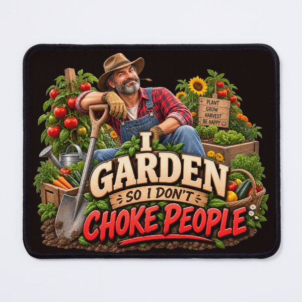 Item preview, I Garden So I Don't Choke People – Funny Gardening Humor for Men designed and sold by unicatello.