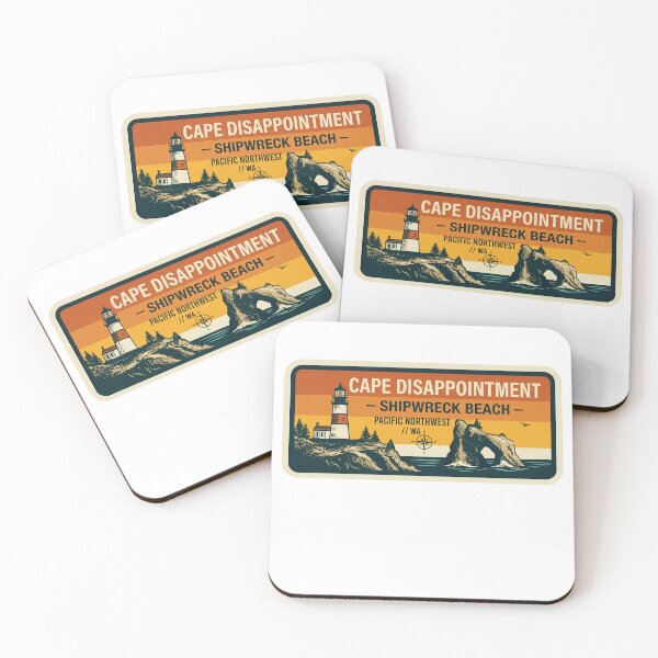 Item preview, Cape Disappointment Shipwreck Beach Pacific Northwest WA Badge designed and sold by LittleArij.