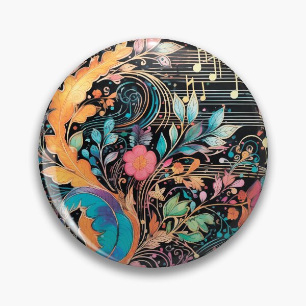 Item preview, Musical pattern. Musical notes and flowers. designed and sold by MagelliShop.