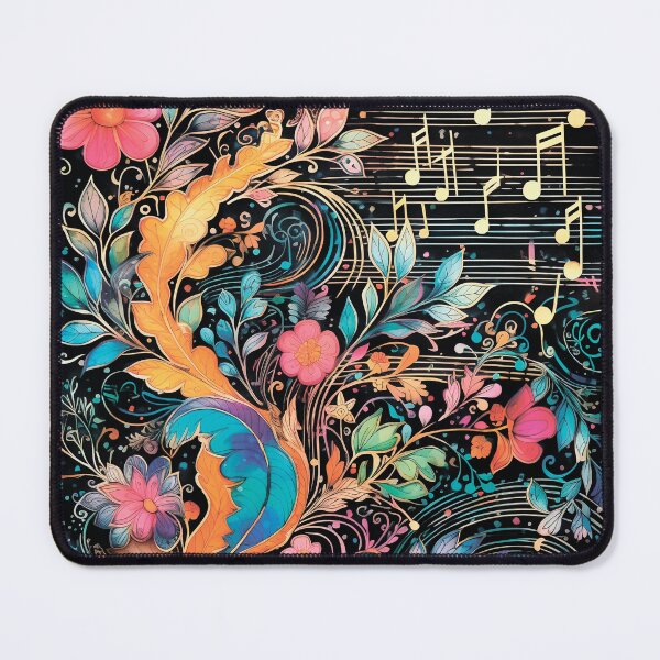 Item preview, Musical pattern. Musical notes and flowers. designed and sold by MagelliShop.