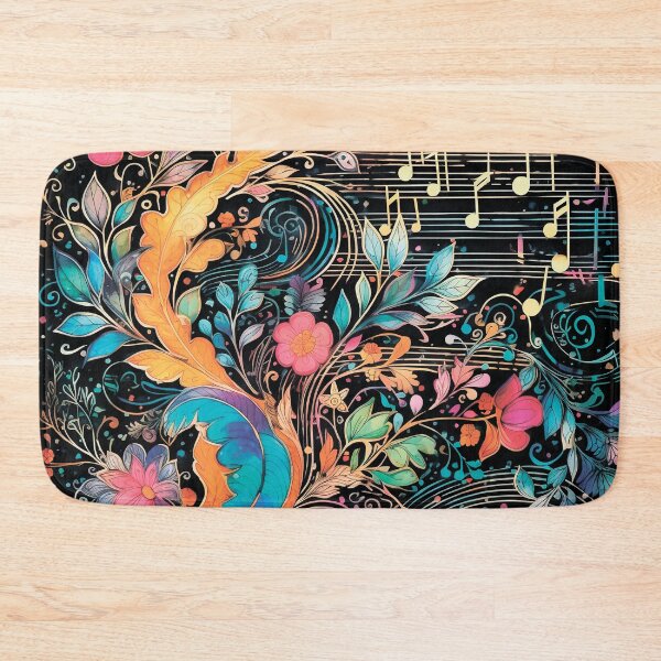 Item preview, Musical pattern. Musical notes and flowers. designed and sold by MagelliShop.