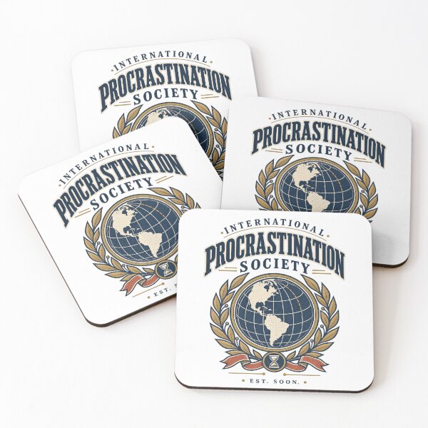 Item preview, International Procrastination Society – Est. Soon designed and sold by Spectrum House Designs.