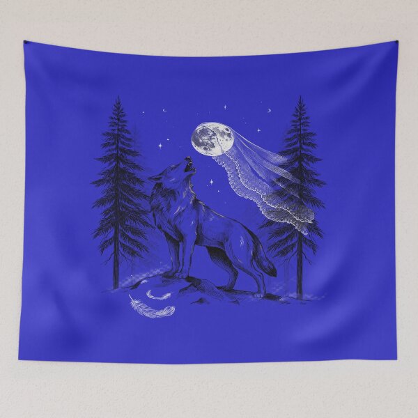 Item preview, Howling Wolf Moon – Gothic Lace Forest Design designed and sold by Midnight Veil Designs.