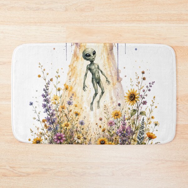 Item preview, alien being abducted in flower garden designed and sold by Anime9122.