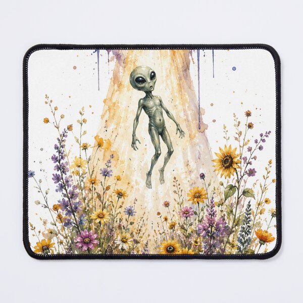 Item preview, alien being abducted in flower garden designed and sold by Anime9122.